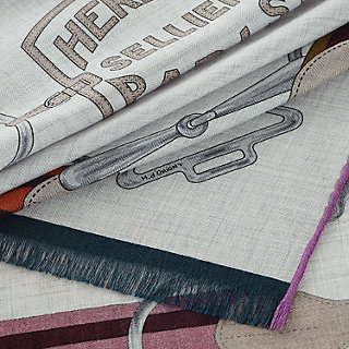 Tatersale rectangle - Grey | Hermès USA